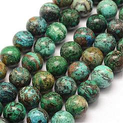 Natural Chrysocolla Beads Strands&nbsp;G-E363-01-10mm