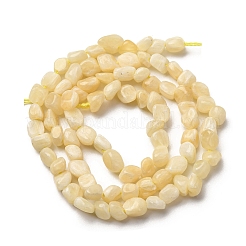 天然石トパーズ翡翠ビーズ連売り  ナゲット  5~9x4~6x3~4.5mm  穴：0.7mm  約75~89個/連  15.35''（39cm）〜15.94''（40.5cm）&nbsp;G-I389-A33