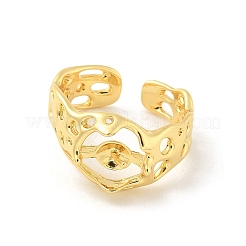 Brass Cup Peg Open Cuff Ring Settings&nbsp;LS-KK-G518-08G-01