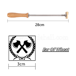 Stamping Embossing Soldering Brass with Stamp&nbsp;AJEW-WH0113-15F
