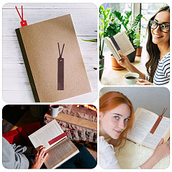 10Pcs 5 Colors PU Leather Bookmark&nbsp;AJEW-GL0003-22