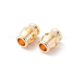 真鍮ビーズ  カドミウムフリー＆ニッケルフリー＆鉛フリー  コラム  18KGP本金メッキ  7.5x5mm  穴：2.7mm&nbsp;KK-D360-07G
