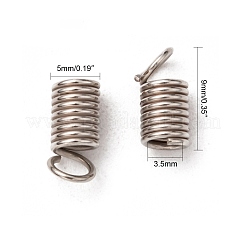 鉄コイルコードは終了  プラチナ  9x5mm  穴：3.5mm  約1800個/500g&nbsp;E195Y