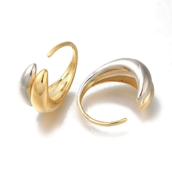 Rack Plating Brass Cuff Earring&nbsp;EJEW-C101-13GP