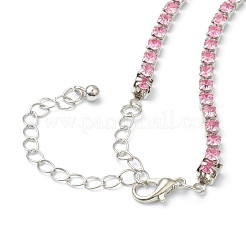 Alloy Rhinestone Cup Chain Necklaces&nbsp;NJEW-H217-02P