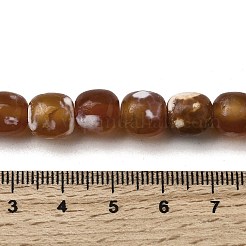 Dyed & Heated Natural Fire Crackle Agate Beads Strands&nbsp;G-NH0067-A02