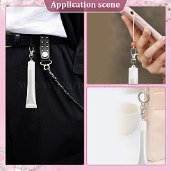 8Pcs Lip Gloss Shape Silicone Keychains&nbsp;KEYC-ME0001-14