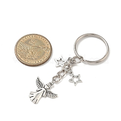 6Pcs Tibetan Style Alloy Keychains&nbsp;KEYC-JKC01377