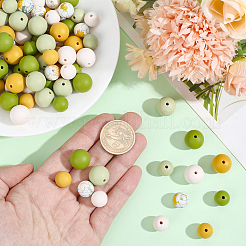 100Pcs Silicone Beads&nbsp;SIL-PA0001-39C