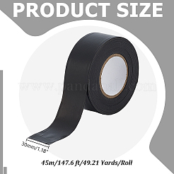PVCフラッグテープ  多目的マーキングテープ  ブラック  1-1/8インチ（30mm）  約49.21ヤード（45m）/ロール&nbsp;DIY-WH0750-116
