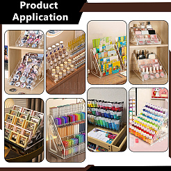 3-Tier 15-Grid Acrylic Card Display Riser Stands&nbsp;ODIS-WH0030-339A