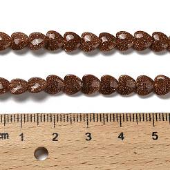 Synthetic Goldstone Beads Strands&nbsp;G-P575-C09-6mm