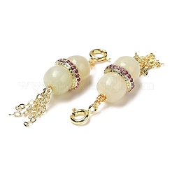 Natural Hetian Jade Gourd Pendant Decorations&nbsp;KK-H445-03G