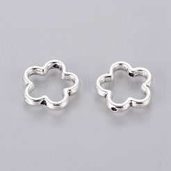 チベット風合金ビーズフレーム  鉛フリー＆カドミウムフリー  アンティークシルバー  15x2mm  穴：1.5mm&nbsp;LF11215Y