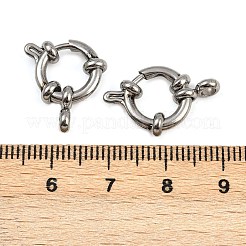 304 Stainless Steel Spring Ring Clasps&nbsp;STAS-B095-02P-01