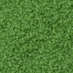 MIYUKIデリカビーズ  シリンダー  日本製シードビーズ  11/0  （db1266)マット透明ライム  1.3x1.6mm  穴：0.8mm  約20000個/袋  100 G /袋&nbsp;SEED-J020-DB1266