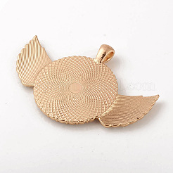 Alloy Pendant Cabochon Setting&nbsp;LS-ALRI-WH0005-11KCG
