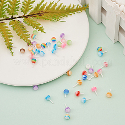樹脂ビーズ  ロリポップ  ミックスカラー  11~17x6mm  約100個/袋&nbsp;RESI-CJC0010-02A