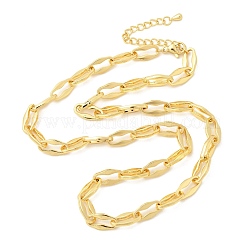 Brass Cable Chain Necklaces for Women&nbsp;NJEW-B157-01G
