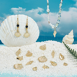 16Pcs 8 Styles Alloy Pendants&nbsp;TIBEP-BC0001-05