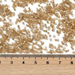 模造猫目ガラスシードビーズ  染め  シリンダー  バリーウッド  1.6x1.3mm  穴：0.8mm  約60000個/ポンド&nbsp;SEED-H003-03O
