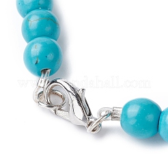 Dyed Synthetic Turquoise Graduated Beaded Necklaces&nbsp;NJEW-P279-03
