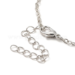 Glass Heart with Cloud Pendant Necklace&nbsp;NJEW-H165-01C