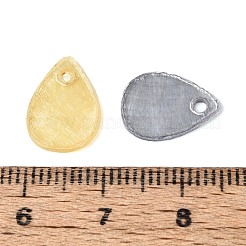 Spray Painted Natural Capiz Shell Teardrop Charms&nbsp;SHEL-K006-67