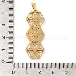 304 Stainless Steel Pendants&nbsp;STAS-R131-02G