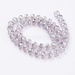 Electroplate Glass Beads Strands&nbsp;EGLA-E051-PL8mm-B03