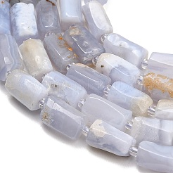 Natural Blue Lace Agate Beads Strands&nbsp;G-D109-A02