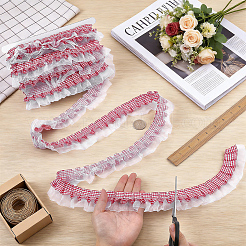 10Yards Polyester Lace Ribbon&nbsp;OCOR-PH0008-04B
