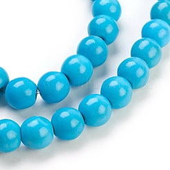 Synthetic Turquoise Beads Strands&nbsp;X-TURQ-G106-8mm-02F
