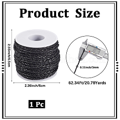 19M Braided Imitation Leather Cords&nbsp;LC-CL0001-02A