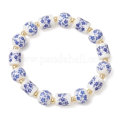 Blue and White Handmade Porcelain Beads Sracelets for Women&nbsp;BJEW-JB12972