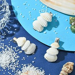 Sea Shell with Iron Alligator Hair Clips&nbsp;PHAR-JH00104-01
