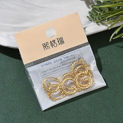 SHEGRACE Brass Hoop Earrings Findings&nbsp;XGR0152G-90G