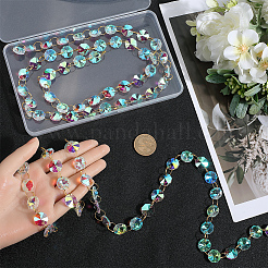 2M Glass Hanging Crystal Beads&nbsp;HJEW-SP0001-03