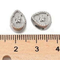 304 Stainless Steel European Beads&nbsp;STAS-D307-03B-P