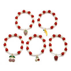 Brass Stretch Bracelets&nbsp;BJEW-C098-03