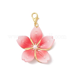 3Pcs 3 Colors Glass Pomegranate Flower Pendant Decorations&nbsp;HJEW-JM03399