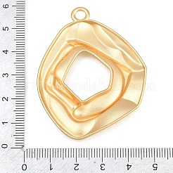 合金ビッグサイズペンダントトップ  不規則な楕円形のチャーム  ゴールドカラー  57x43x5mm  穴：4.5mm&nbsp;AL-CBA65B2-01B-G