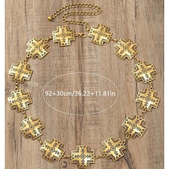 Tibetan Style Alloy Cross Link Chain Waist Belly Chains for Women&nbsp;FS-WGDCD99-01