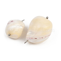 Natural Shell Nuggets Pendants&nbsp;X1-STAS-D378-30P