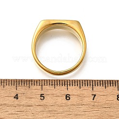 304 Stainless Steel Rectangle Finger Rings for Women&nbsp;RJEW-B120-01G