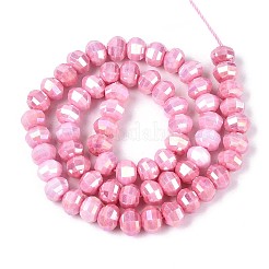 Anti-Tarnish Electroplate Glass Beads Strands&nbsp;GLAA-T025-8mm-19C