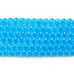 Baking Paint Imitation Jade Glass Round Bead Strands&nbsp;LS-DGLA-Q021-4mm-13
