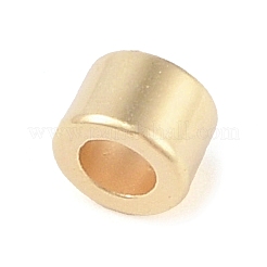 CCBプラスチックビーズ  コラム  ゴールドカラー  6x6x4mm  穴：3.5mm&nbsp;FIND-U003-18B-G