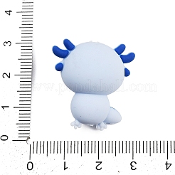 シリコンビーズ  焦点ビーズ  恐竜  ライトスチールブルー  25.5x24.5x14.5mm  穴：2mm&nbsp;SIL-H008-04A