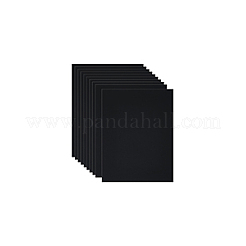 プラスチック製の帽子のつばライナー  長方形  DIY帽子作り用  ブラック  282x217x1mm&nbsp;DIY-WH0048-16B
